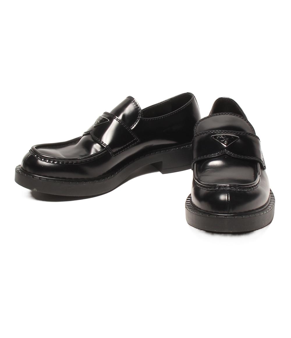 美品 PRADA プラダスポーツ ローファー 革靴 サイズ５ (25.5) 黒 PRADA - 美品 PRADA プラダスポーツ ローファー 革靴 サイズ5