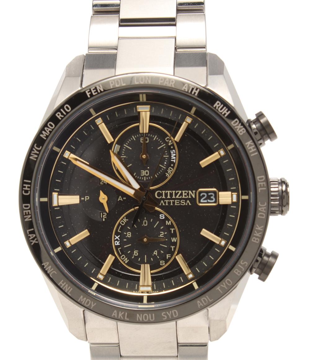 ✨美品✨ シチズン チタン 腕時計 アテッサ H610-T015581 ブラック 楽天市場】CITIZEN シチズンアテッサH610-T015581メンズウォッチ
