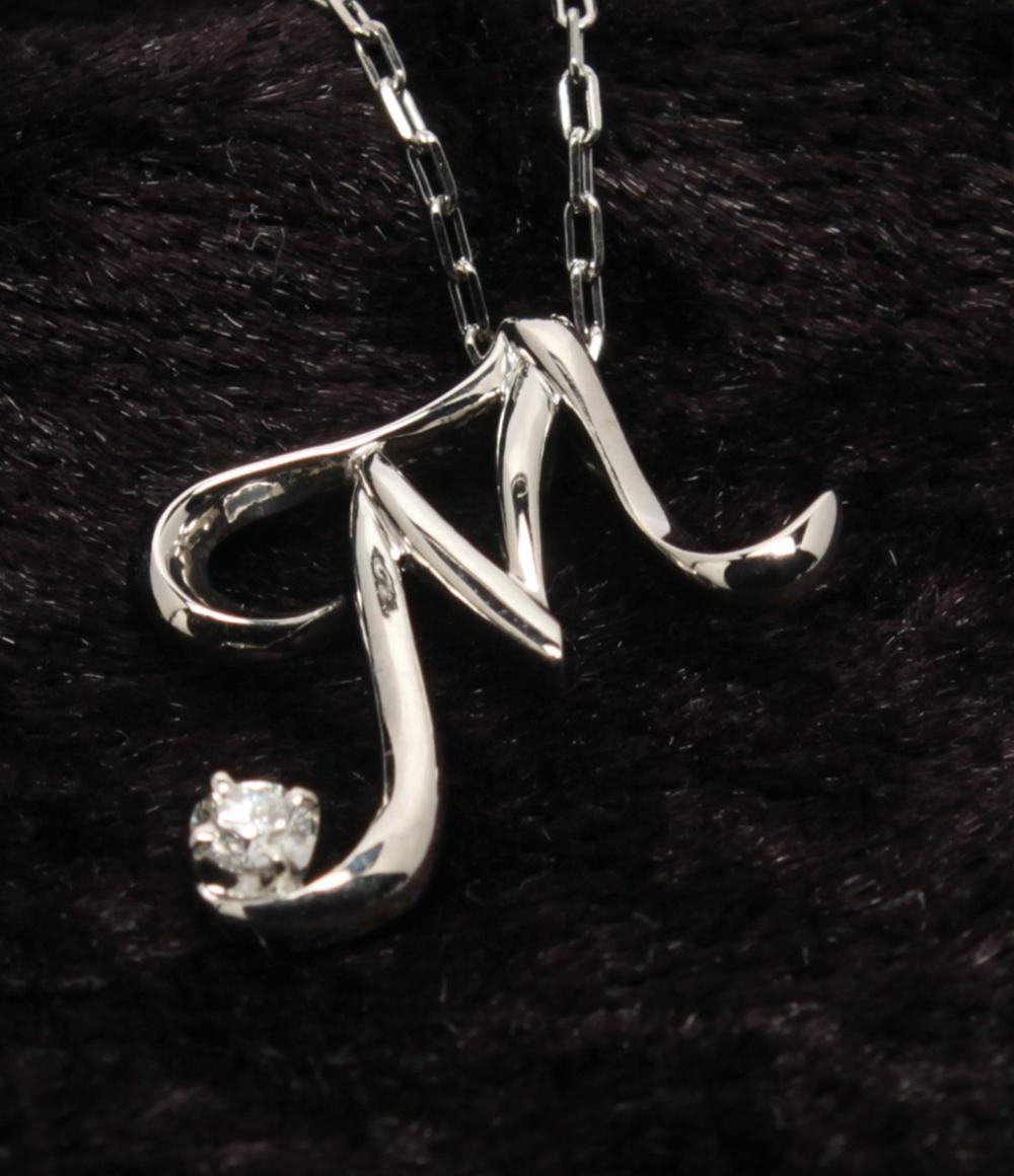 イニシャル【Ｍ】ロイヤルアッシャーダイヤモンド0.05ctネックレス イニシャル ペンダント JPA0135MB│ロイヤル・アッシャー公式