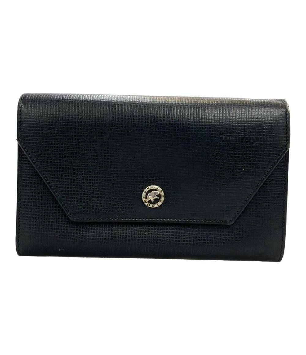 ☆ユニセックス/未使用！【ハンティングワールド】バチュークロス　二つ折り　長財布 ハンティングワールド HUNTING WORLD 財布 長財布 二つ折り長財布 420