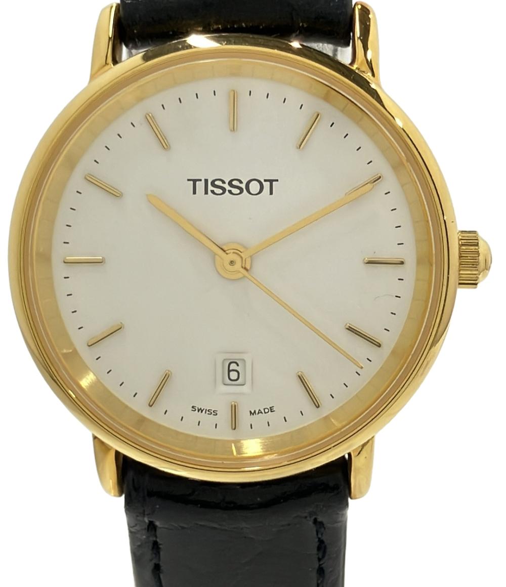 ティソ　TISSOT☆レディース☆クオーツ☆ゴールド色☆時計 楽天市場】TISSOT ティソ ムーンフェイズ デイト 30m防水 白
