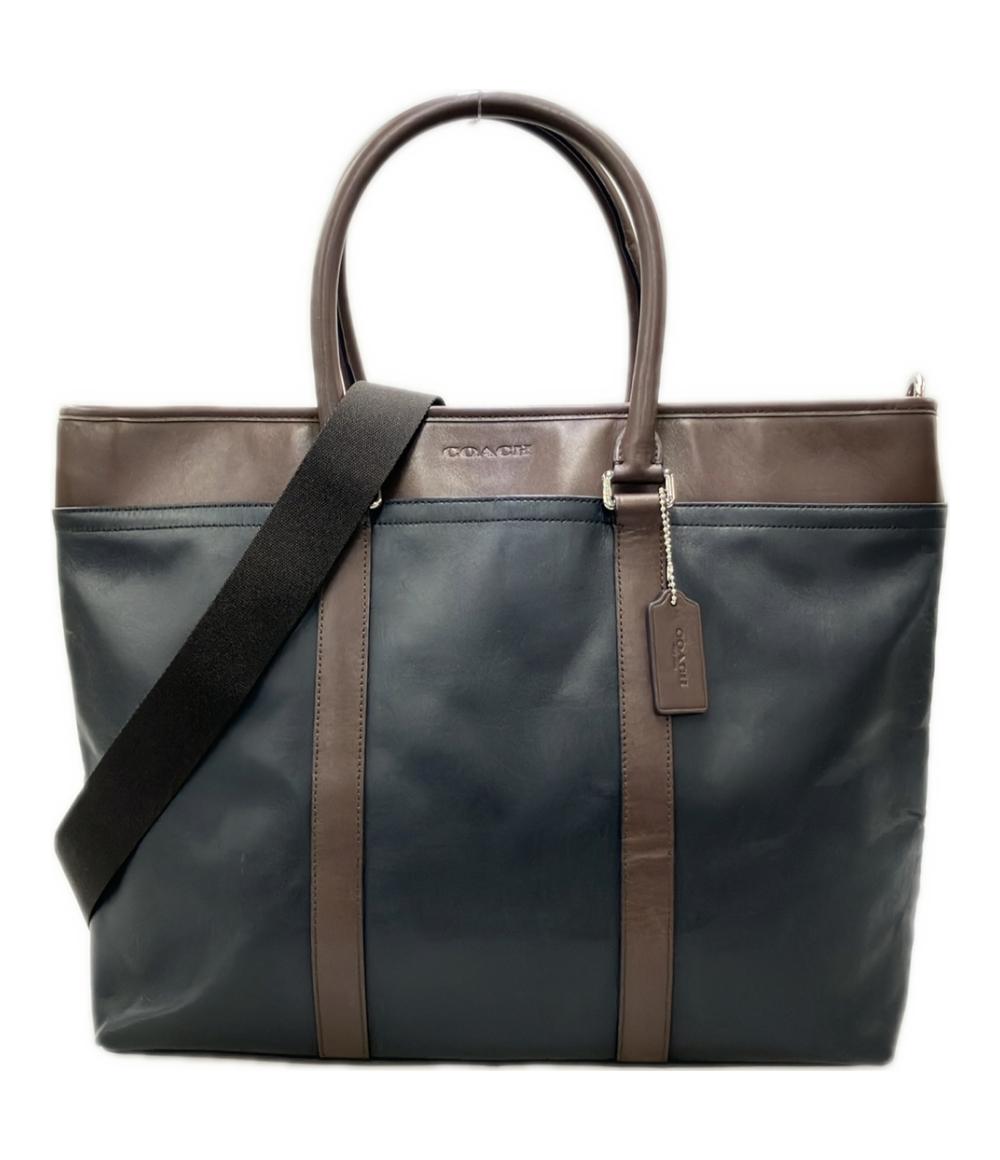 COACH キャンバス レザー ビジネスバッグ ☆美品☆ コーチ COACH キャンバス/レザー トートバッグ