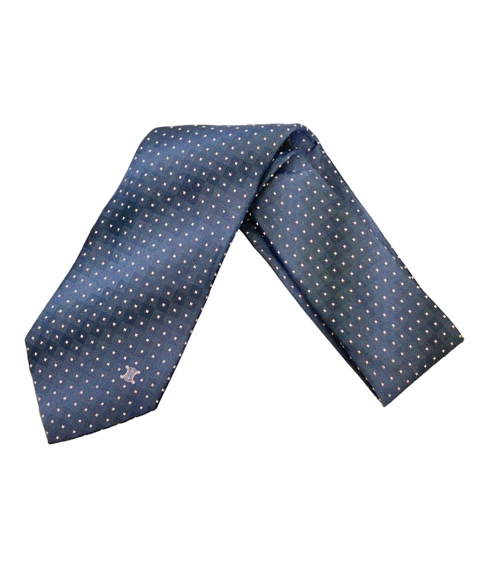 極美品 セリーヌ 現行 ネクタイ ソリッド シルバー ワンポイント ジャガード 楽天市場】中古 極美品 セリーヌ ブランド ネクタイ CELINE シルク 100