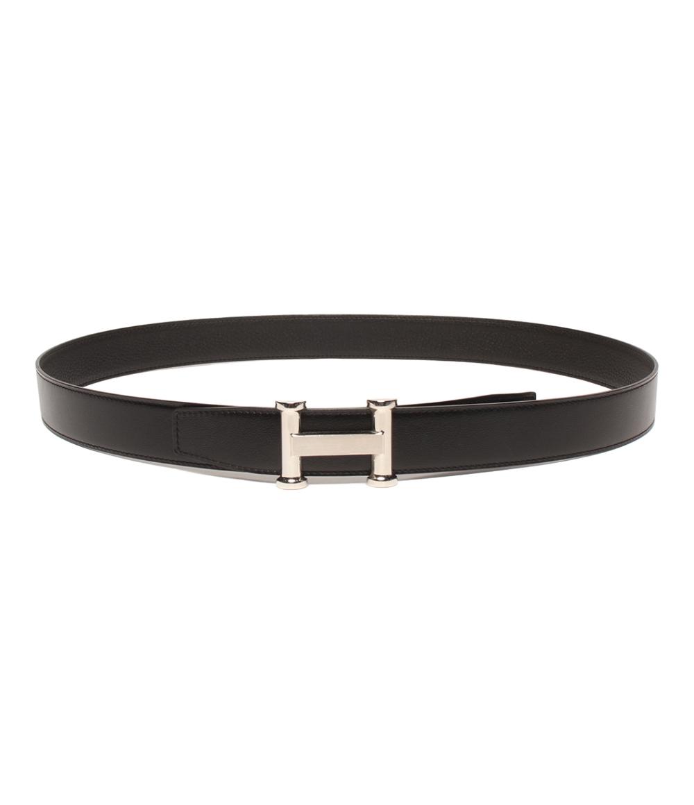 【7%OFFクーポン&500円OFFクーポン18日23:59迄】【中古】 エルメス ベルト D刻印 シルバー金具 Hバックル リバーシブル メンズ HERMES