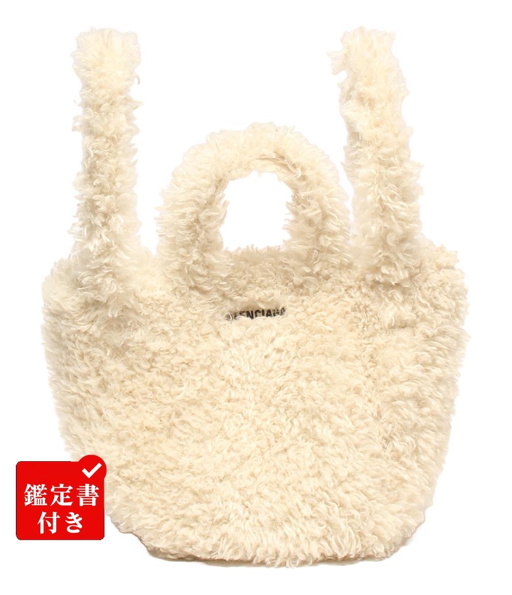【1,000円OFFクーポン20日10時～22日23:59迄】【中古】 バレンシアガ 2wayハンドバッグ ショルダーバッグ 斜め掛け フェイクファー EVERYDAY 2.0 XS ノースサウス 672793 2AARE 9210 レディース BALENCIAGA