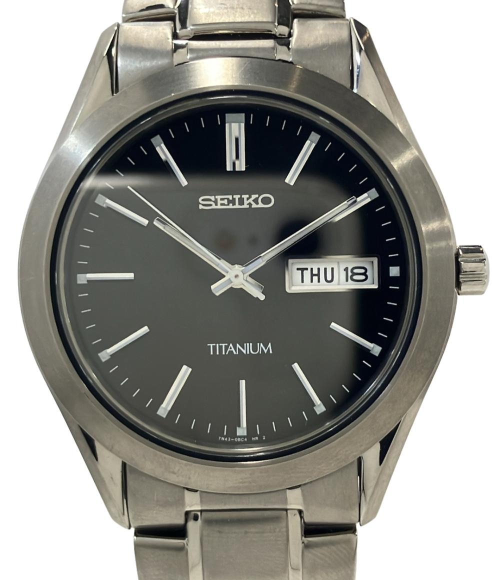 楽天市場】【ウォッチ】SEIKO セイコー デイト ブラック文字盤