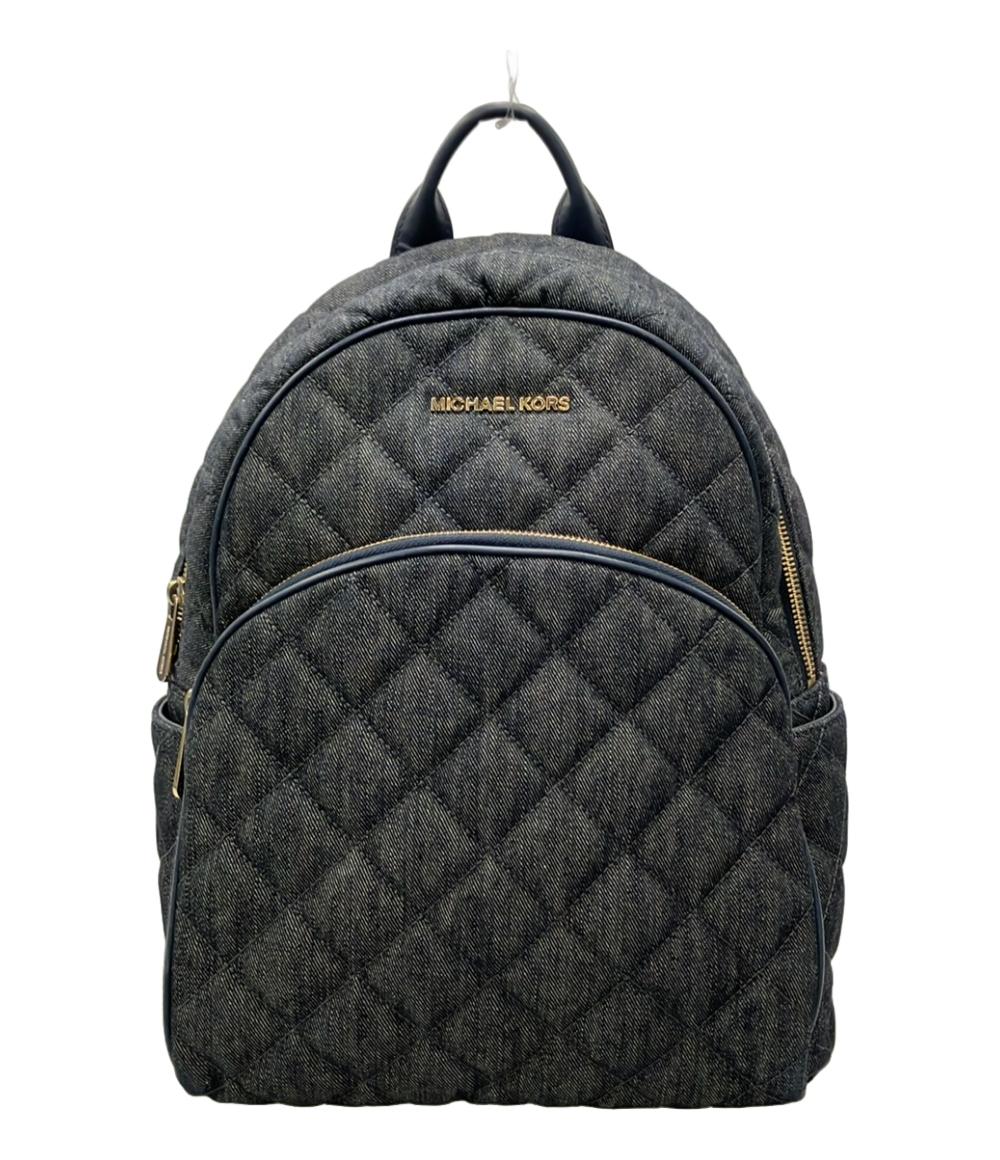 希少 マイケルコース リュック 大容量 ブラック 総柄 PVC レザー 巾着