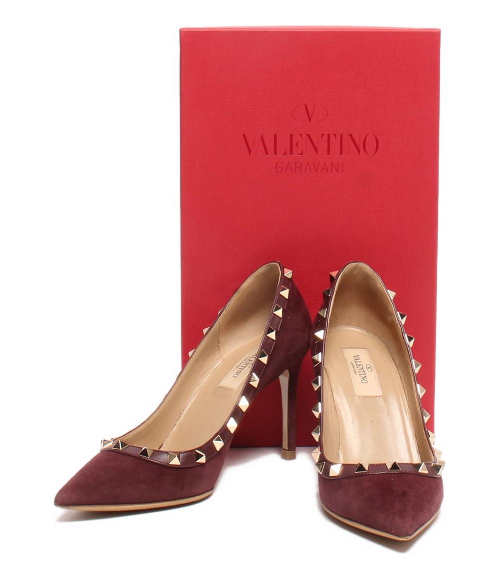 楽天市場】VALENTINO エナメル ロックスタッズ ヒール パンプス 36