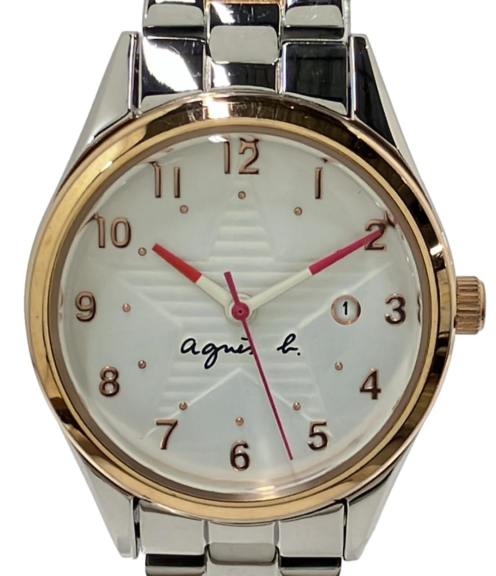 楽天市場】【中古】agnes b 腕時計 VD75-KGZ0 シルバー×ネイビー