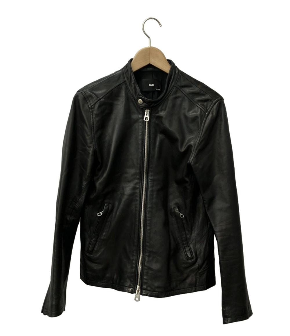 楽天市場】H□ハレ/HARE 羊革 シングルライダースジャケット