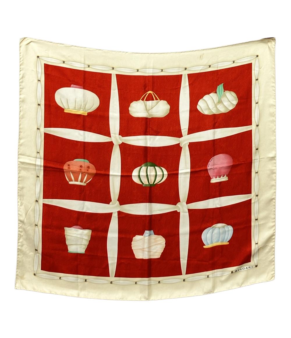 楽天市場】ブルガリ ロゴマニア スカーフ シルク レディース 【中古