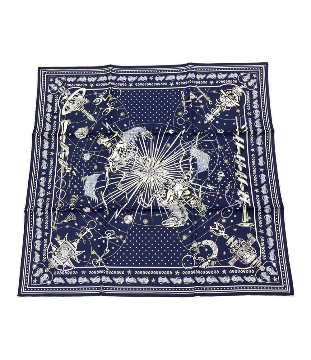 美品　エルメス HERMES カレ65 シュバルパンクバンダナ カレH 65 《シュヴァル・パンク・バンダナ》 - レッド | Hermès