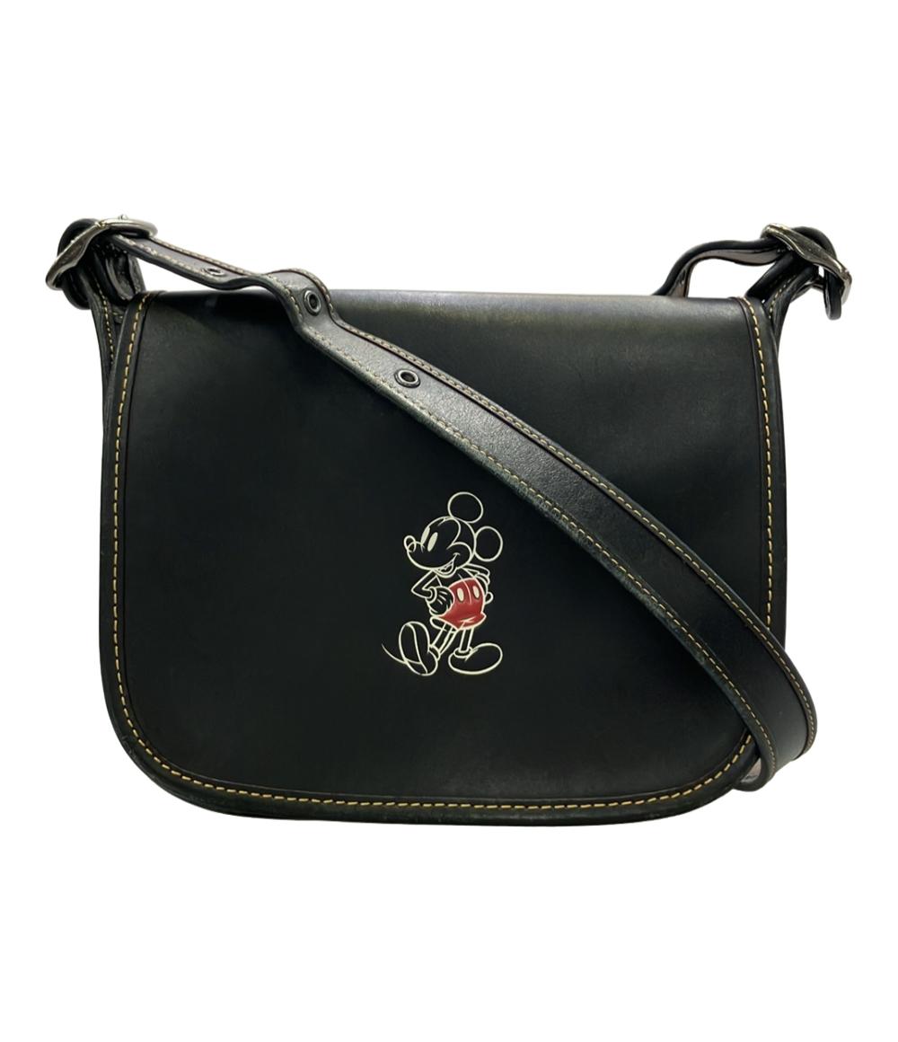 ⭐未使用⭐COACH×ディズニー とんすけ ケース 黒 シボ革 ⭐未使用⭐