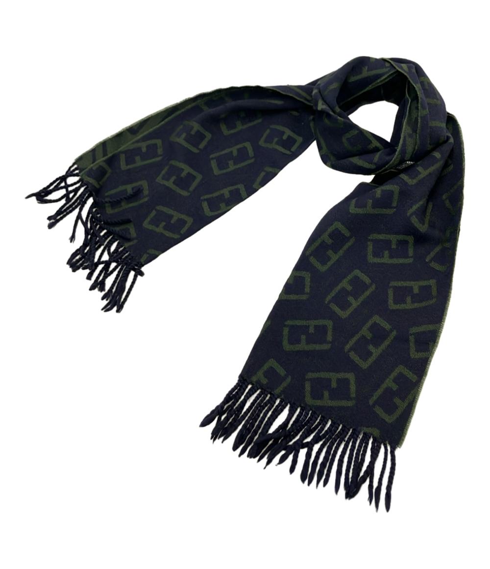 ソラン　フェンディ　マフラー　グレー　ズッカ柄　総柄　ウール100％ 楽天市場】フェンディ FENDI FFモチーフ マフラー 秋冬 メンズ