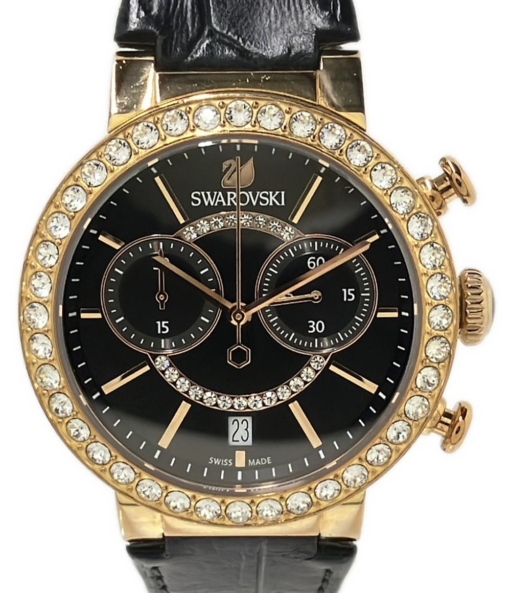楽天市場】【ウォッチ】SWAROVSKI スワロフスキー クロノグラフ デイト