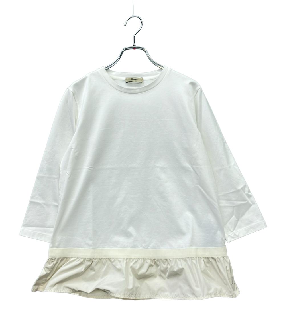 【7%OFFクーポン&500円OFFクーポン18日23:59迄】【中古】 ヘルノ 長袖カットソー フリル JG000153D レディース SIZE 42 (L) Herno