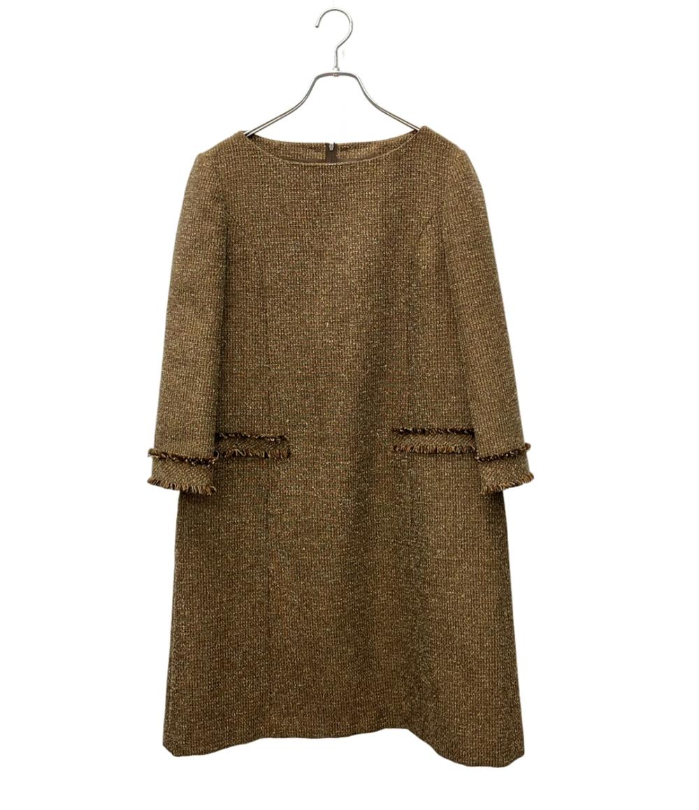【全品5%OFF引き換え証14日23:59迄】【中古】 美品 フォクシー ニューヨーク州 長袖衣装 Eclat De Nuit Dress 42153--NA00F610IW レディース SIZE 40 (L) FOXEY NEW YORK