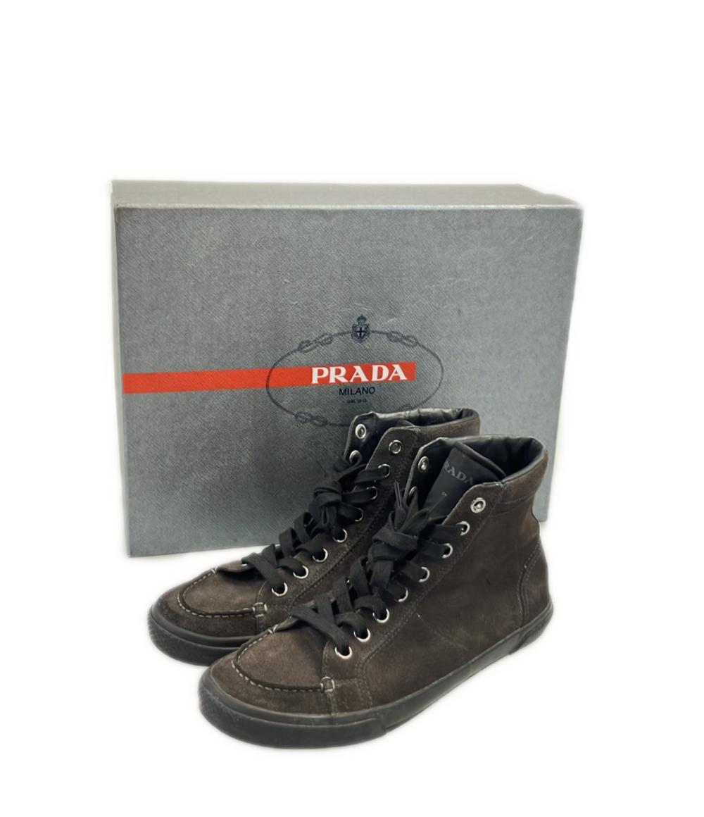 楽天市場】【プラダ】Prada ポインテッドトゥ キャンバス ハイカット