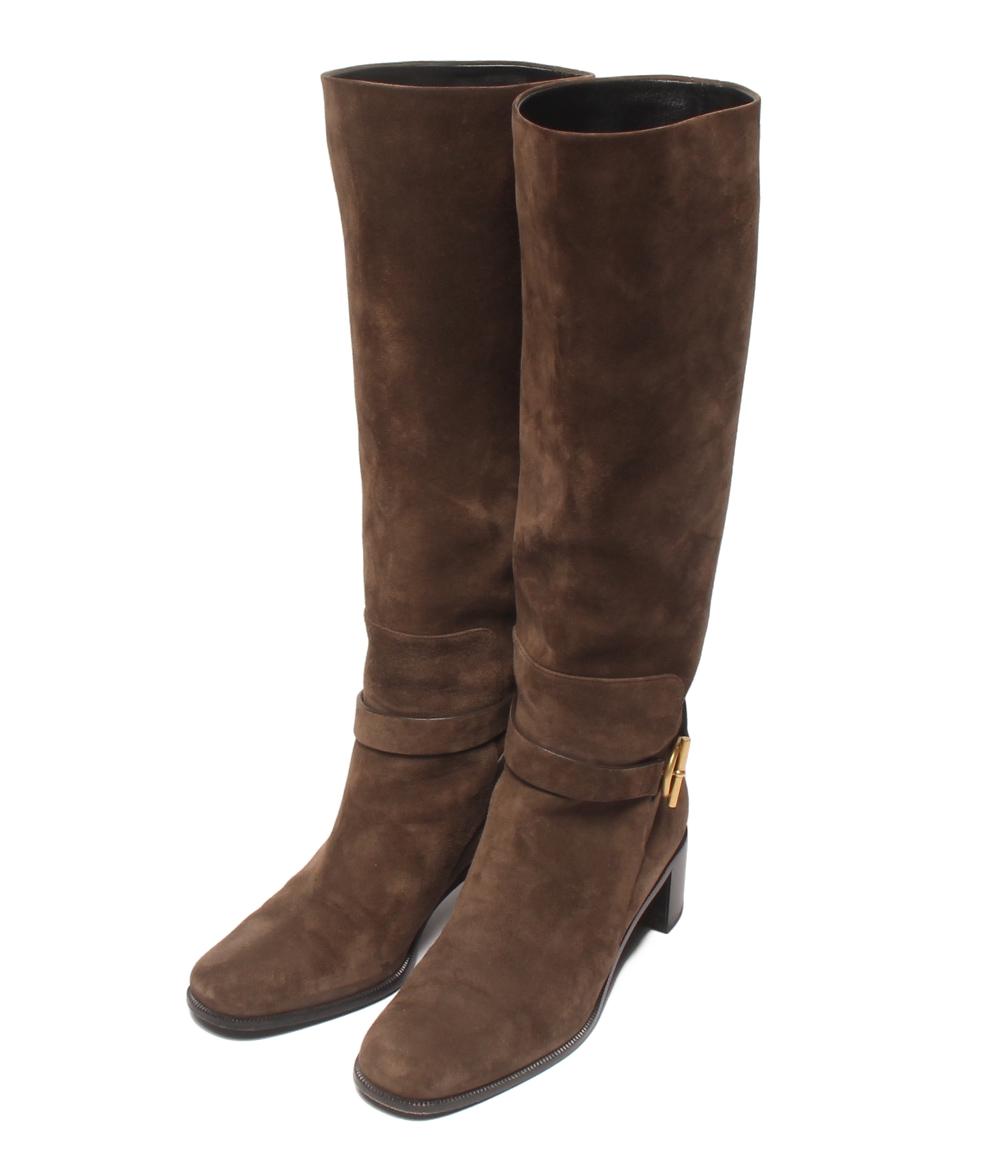 【先着引き換え証11日1:59迄】【中古】 エルメス ロングブーツ ジャスティン Justine レディース SIZE 38 (24.5糎) HERMES