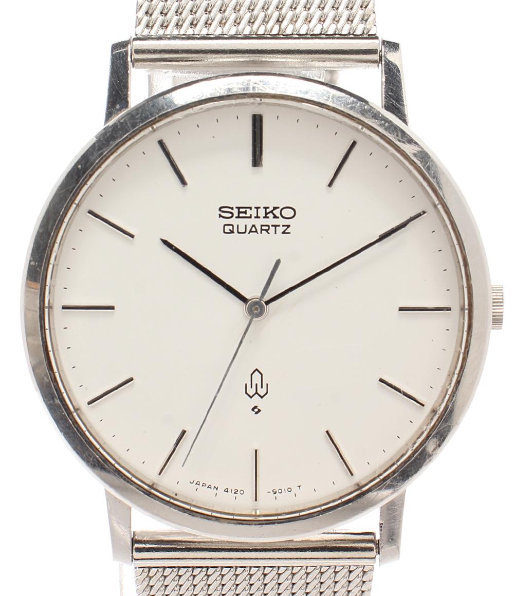 楽天市場】SEIKO（セイコー）クオーツ腕時計 バタフライ文字盤 SS×革