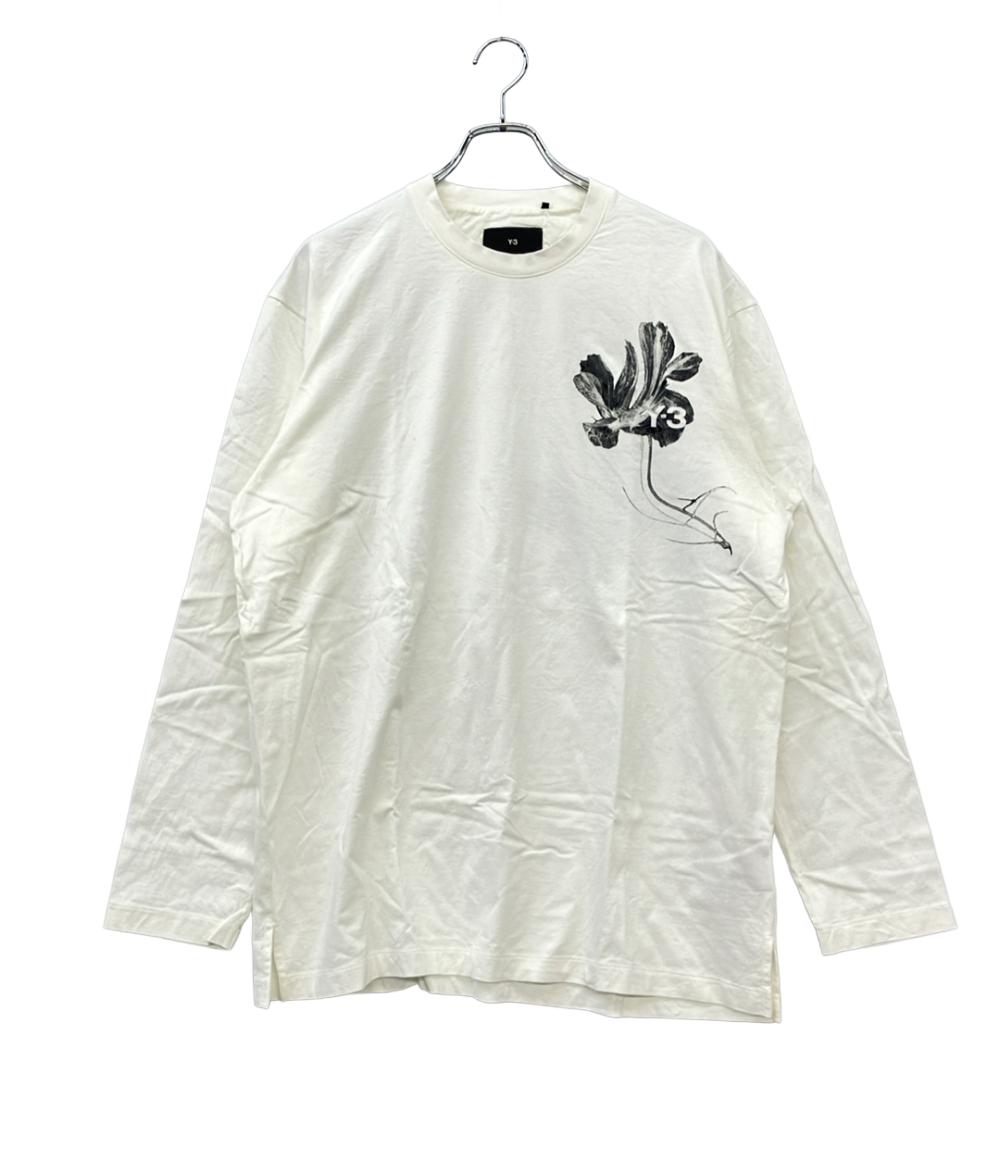 【先着クーポン3日20時～10日1:59迄】【中古】 ワイスリー 長袖Tシャツ フラワーグラフィック ストリート メンズ SIZE L Y-3