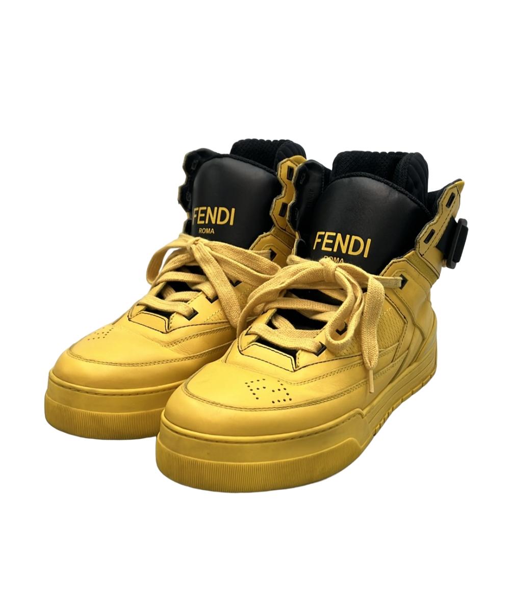 【先着クーポン券9日20時～16日1:59迄】【中古】 フェンディ ハイカットスニーカー 7E 1397 メンズ SIZE 6 (S) FENDI メンズ靴-靴