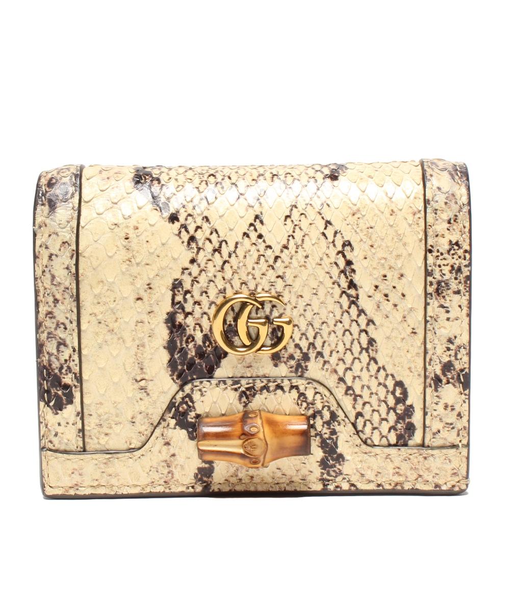 楽天市場】グッチ GUCCI 二つ折り財布 GGマーモント パイソン マルチ