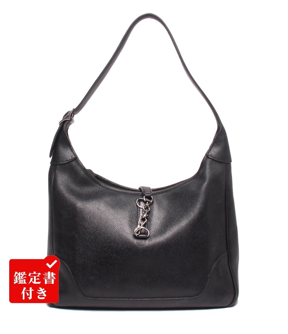 【先着クーポン券11日1:59迄】【中古】 エルメス ショルダーバッグ 膝掛け 一肩先 □J目じるし しろがね色金具 刈り込み31 レディース HERMES
