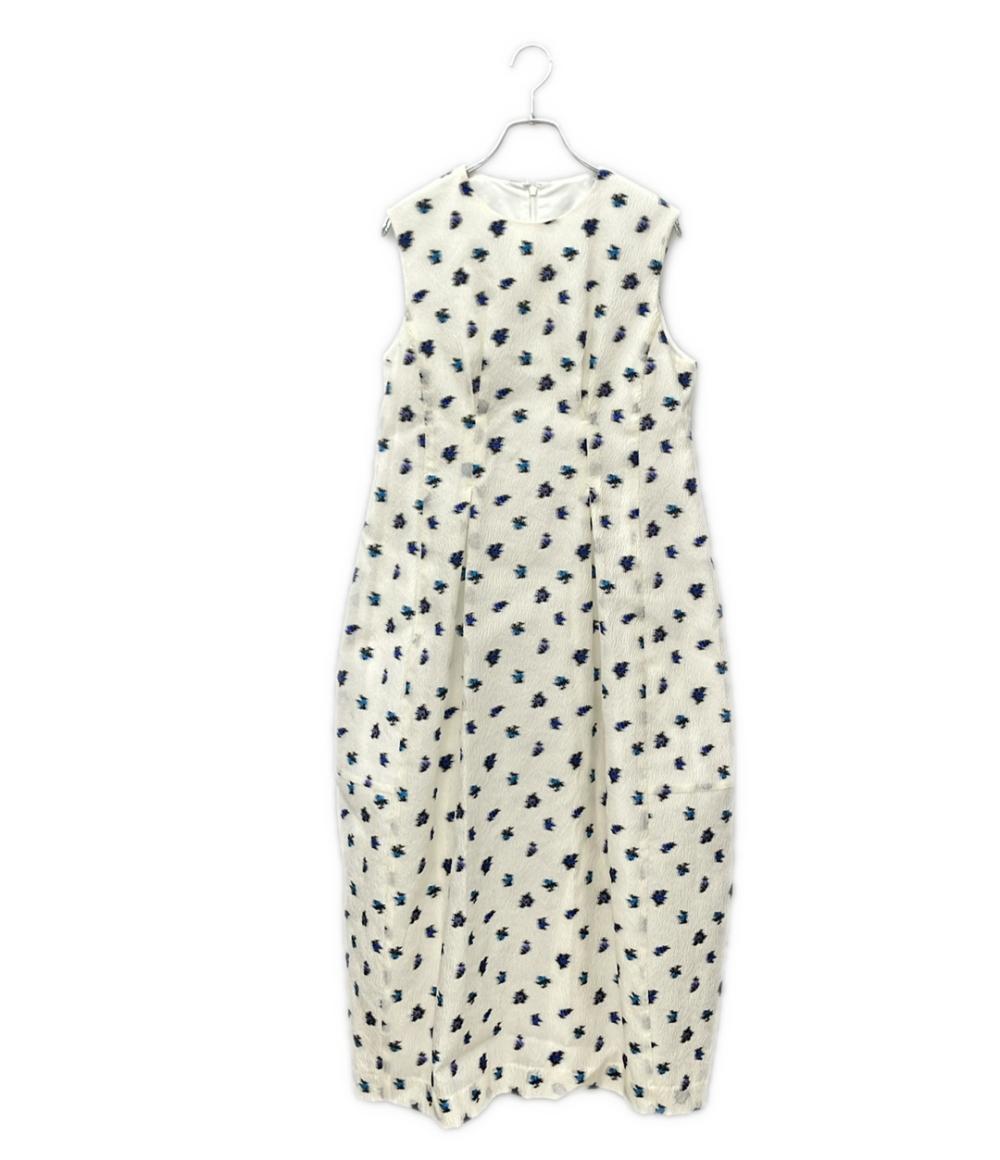 【先着クーポン3日20時～10日1:59迄】【中古】 ランバンオンブルー fleuretteジャガードワンピース レディース SIZE 36 LANVIN en Bleu