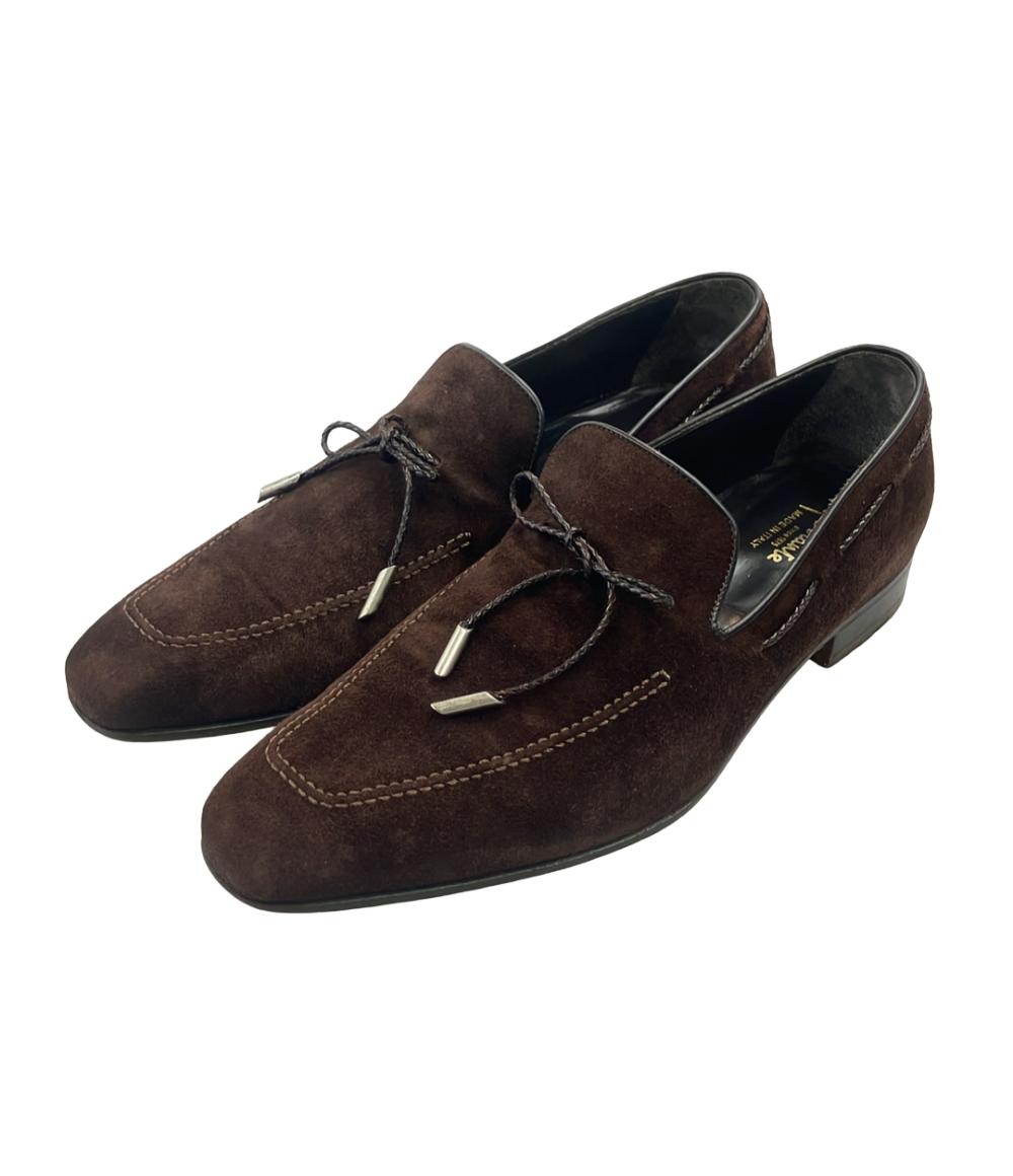 【返品保証対象10日23:59迄】【中古】 フェランテ スエードローファー メンズ SIZE 8 1/2 FERRANTE