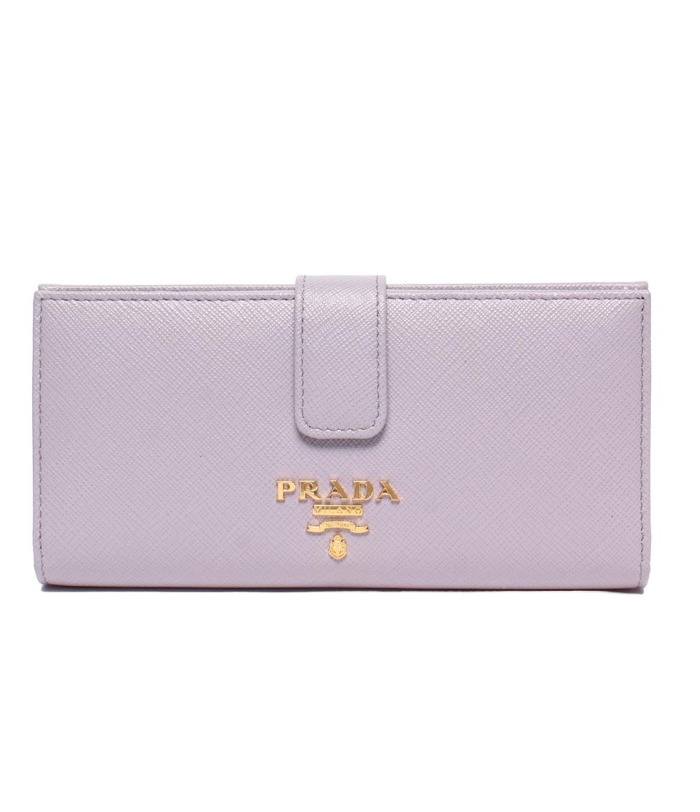 【全品5%OFFクーポン券14日23:59迄】【中古】 美品 プラダ 長紙入れ サフィアーノ 1MV025 レディース PRADA