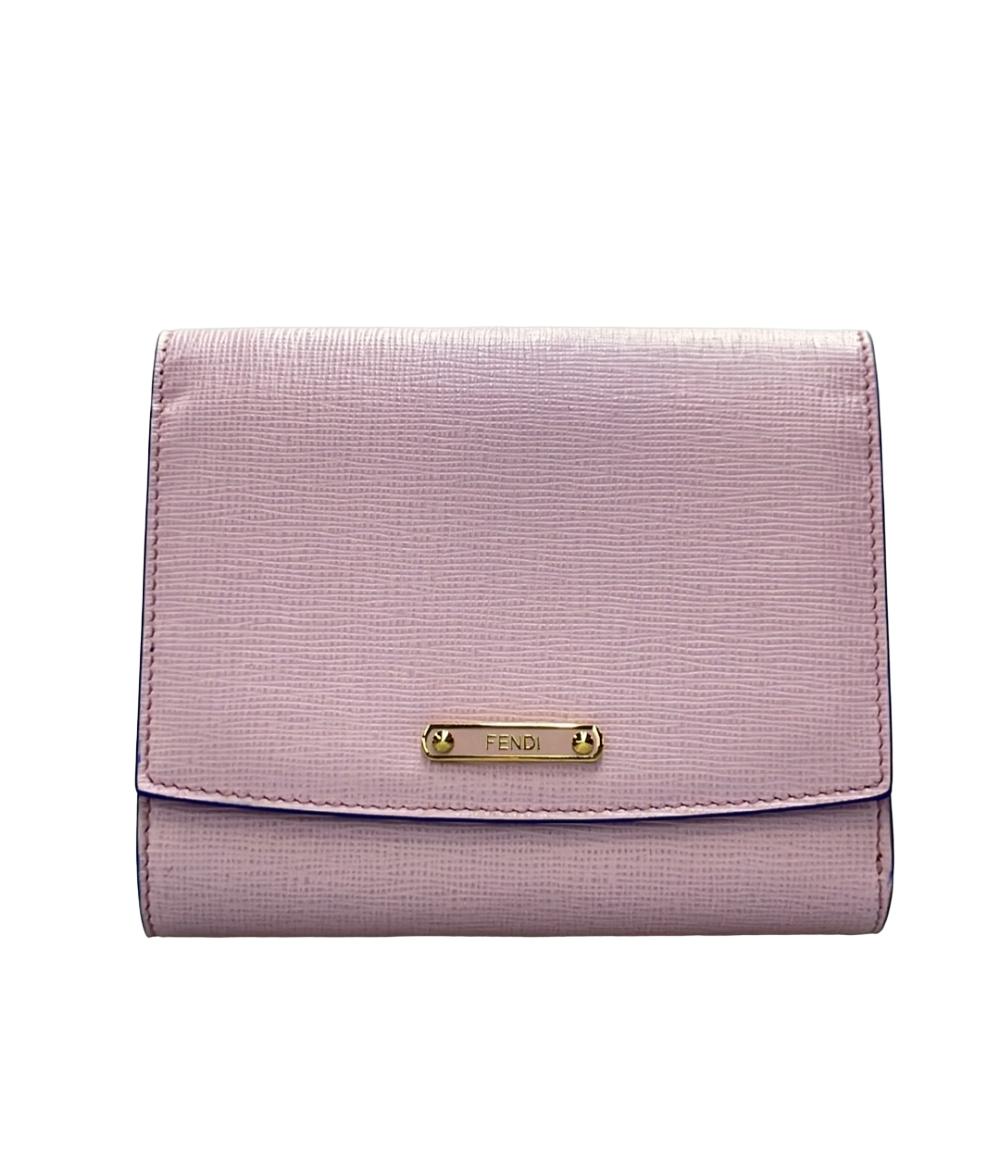 【1,000円OFFクーポン7日23:59迄】【中古】 フェンディ 二つ折り財布 レディース FENDI