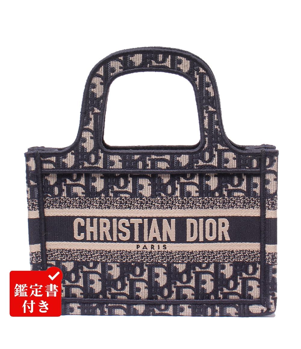 【先着クーポン19日20時~26日1:59迄】【中古】 美品 クリスチャンディオール ハンドバッグ トロッター オブリーク ブックトート ミニ レディース Christian Dior|Rehello by BOOKOFF
