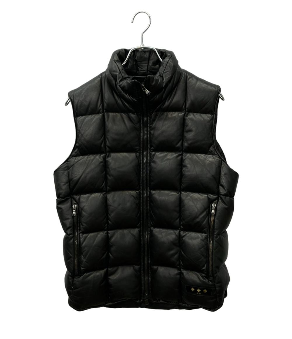 【7%OFFクーポン券\u0026500円OFFクーポン券18日23:59迄】【中古】 タトラス レザーダウンベスト 12AW BECRUX MTA13A468 メンズ SIZE 2 (M) TATRAS コート・ジャケット-メンズファッション