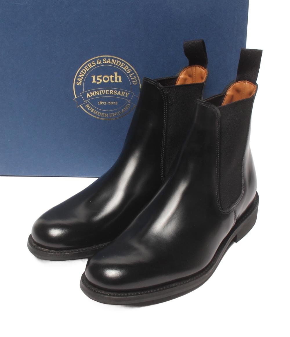 【先着引き換え証11日1:59迄】【中古】 美品 サンダース 遊撃手ブーツ 側面ゴア FEMALE CHELSEA BOOT 1829B レディース SIZE 3 (22珊) SANDERS