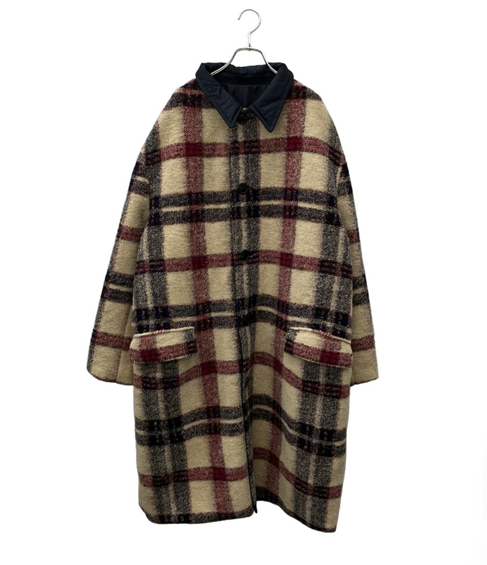 【1,000円OFFクーポン7日23:59迄】【中古】 イザベル マラン エトワール ウールコート 22AW KINSTON チェック柄 リバーシブル MA1271-22A011H レディース SIZE 48 (5L) ISABEL MARANT