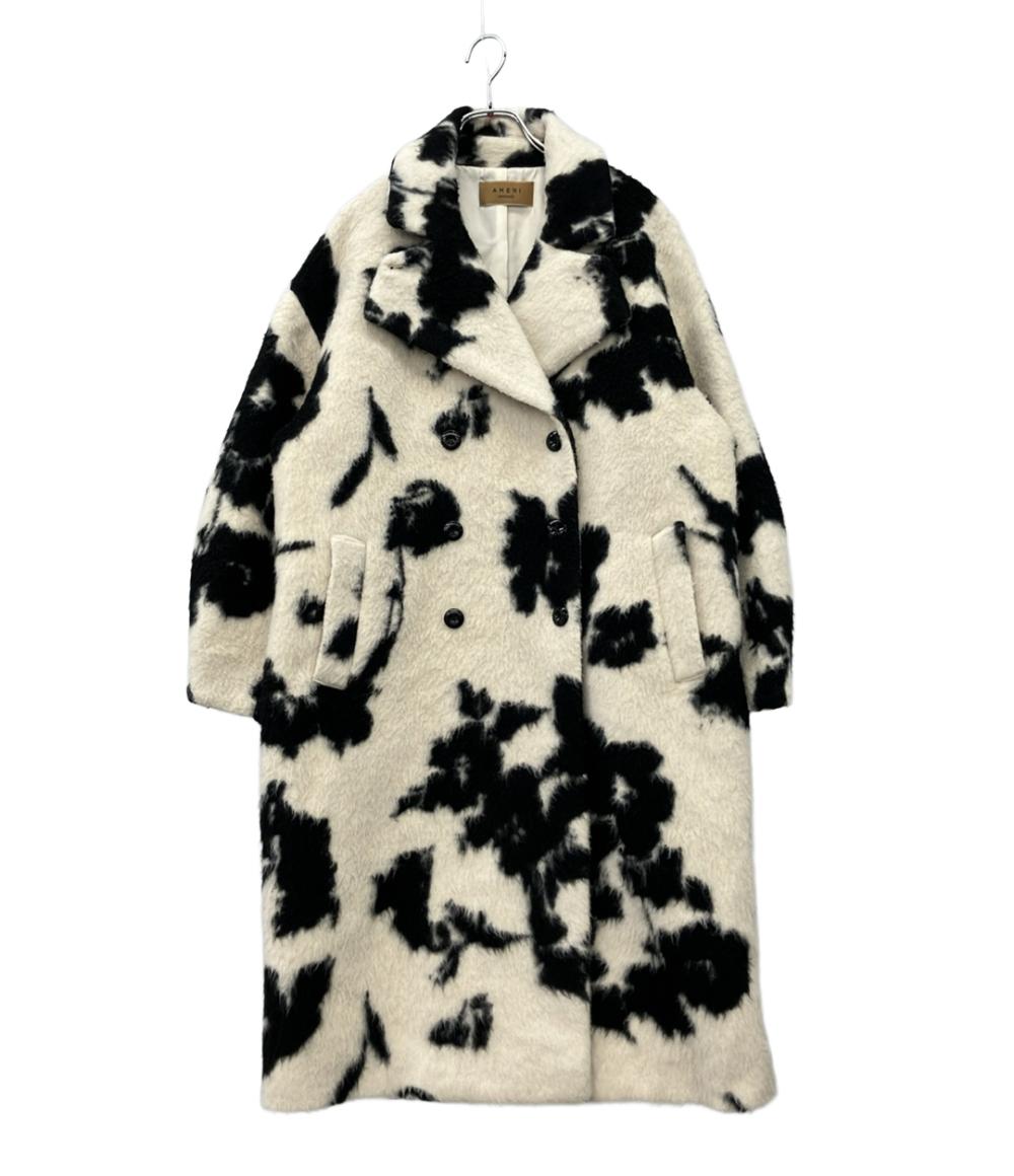 【1,000円OFFクーポン7日23:59迄】【中古】 アメリ ピーコート ウールスライバー 花柄 ロング UND SHADOW FLOWER WOOL 02320760360 レディース SIZE S AMERI