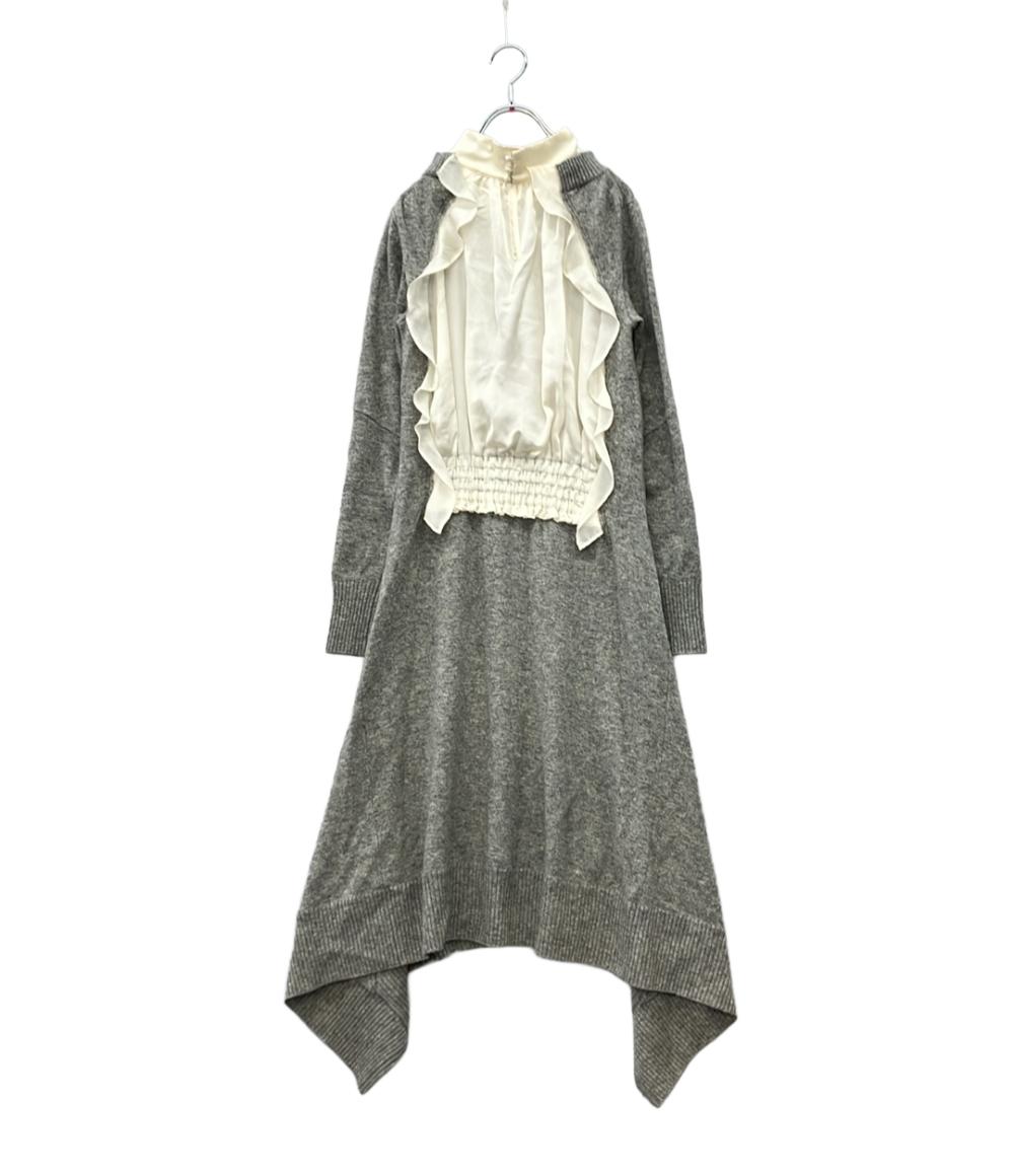 【全品5%OFF引き換え証14日23:59迄】【中古】 サカイ 長袖衣装 寄せあわせ  runway ロング ズボン下 お召しもの 19AW 編み物 トップ 縛 19-04617 レディース SIZE 1 (S) Sacai