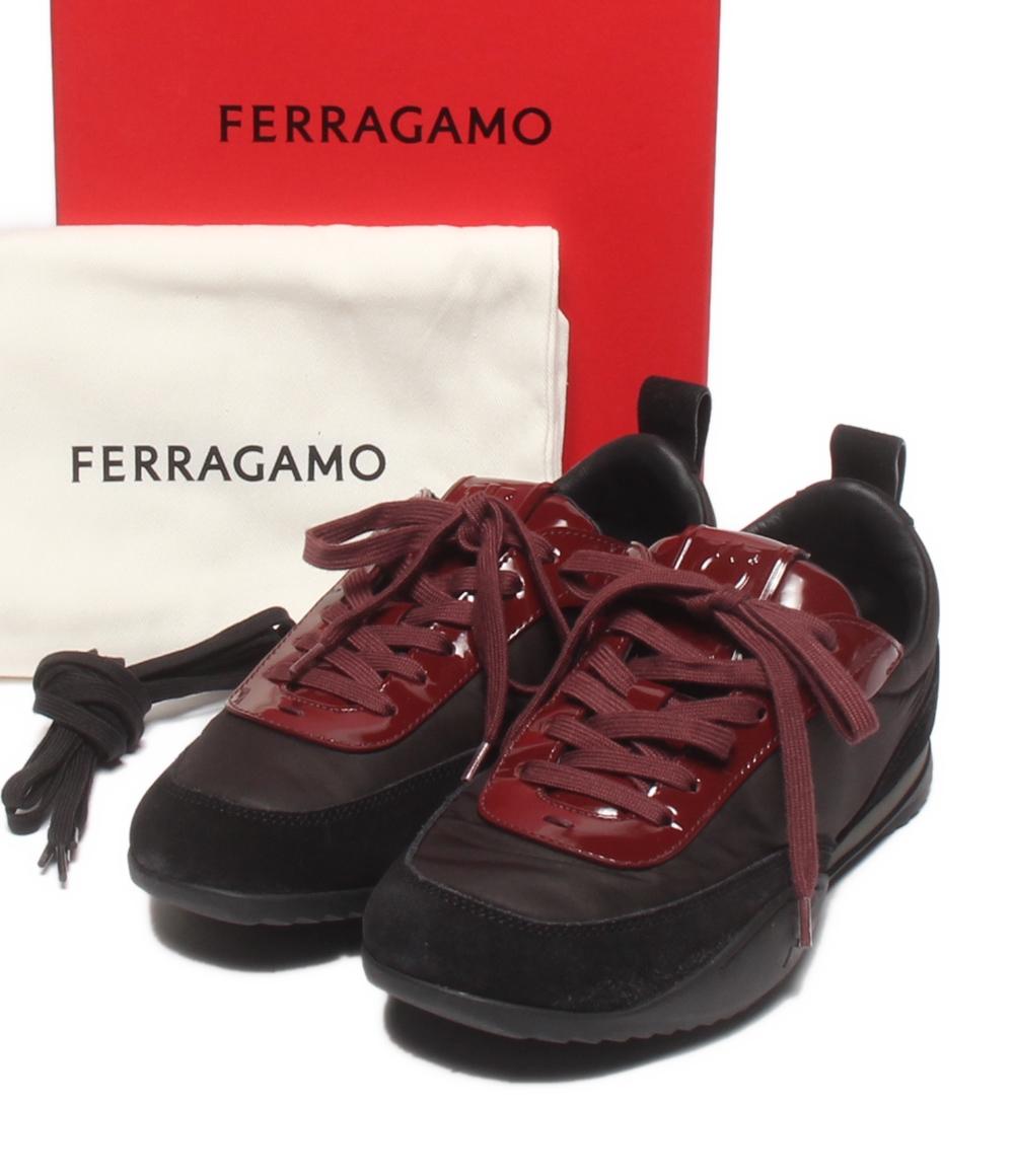 【先着クーポン券11日1:59迄】【中古】 美品 フェラガモ ローカットスニーカー 773695 レディース SIZE 6 1/2 FERRAGAMO