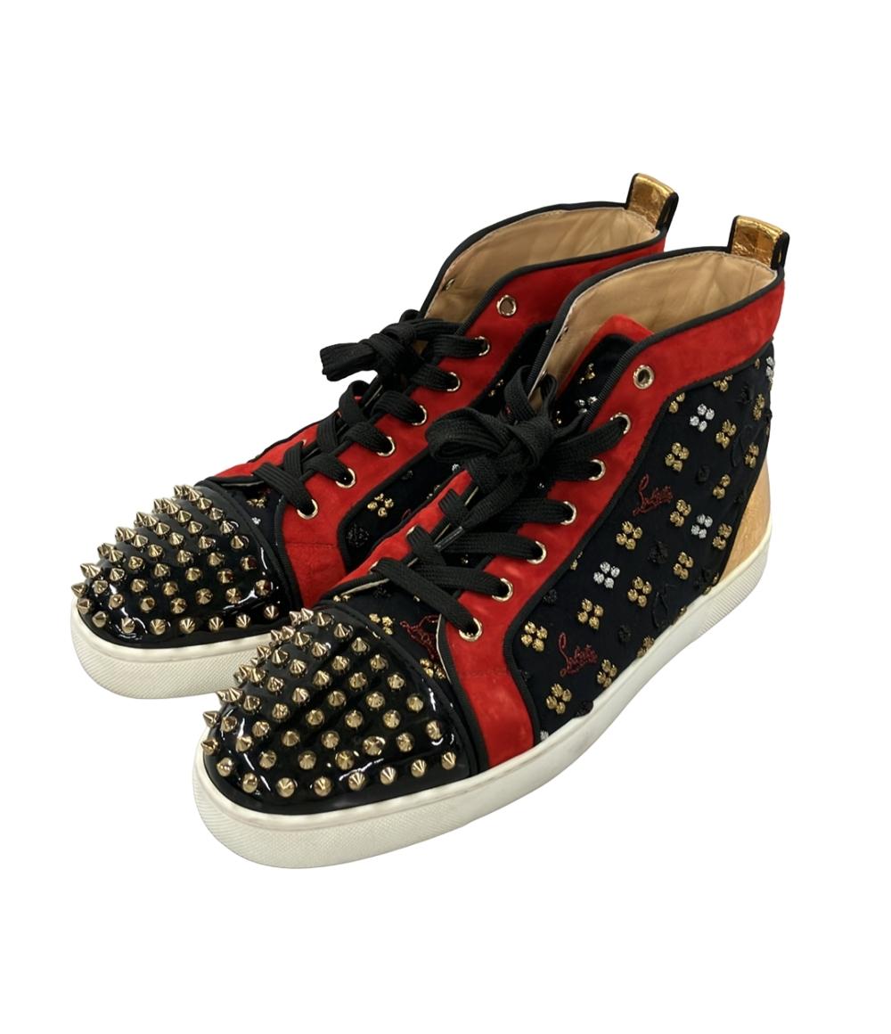 【1,000円OFFクーポン7日23:59迄】【中古】 クリスチャンルブタン ハイカットスニーカー スタッズ メンズ SIZE 43 1/2 (28.5cm) Christian Louboutin