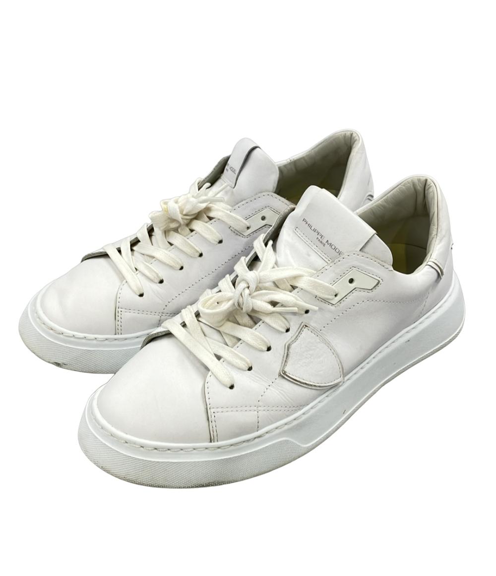 【全品5%OFF引き換え証14日23:59迄】【中古】 フィリップ青写真 ローカットスニーカー メンズ SIZE 43 PHILIPPE MODEL