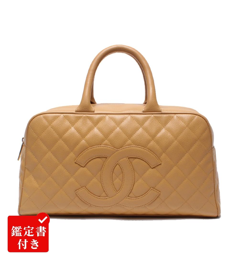 【先着クーポン19日20時～26日1:59迄】【中古】 シャネル ハンドバッグ ゴールド金具 マトラッセ ボーリングバッグ キャビアスキン ココマーク 8番台 レディース CHANEL｜Rehello by BOOKOFF