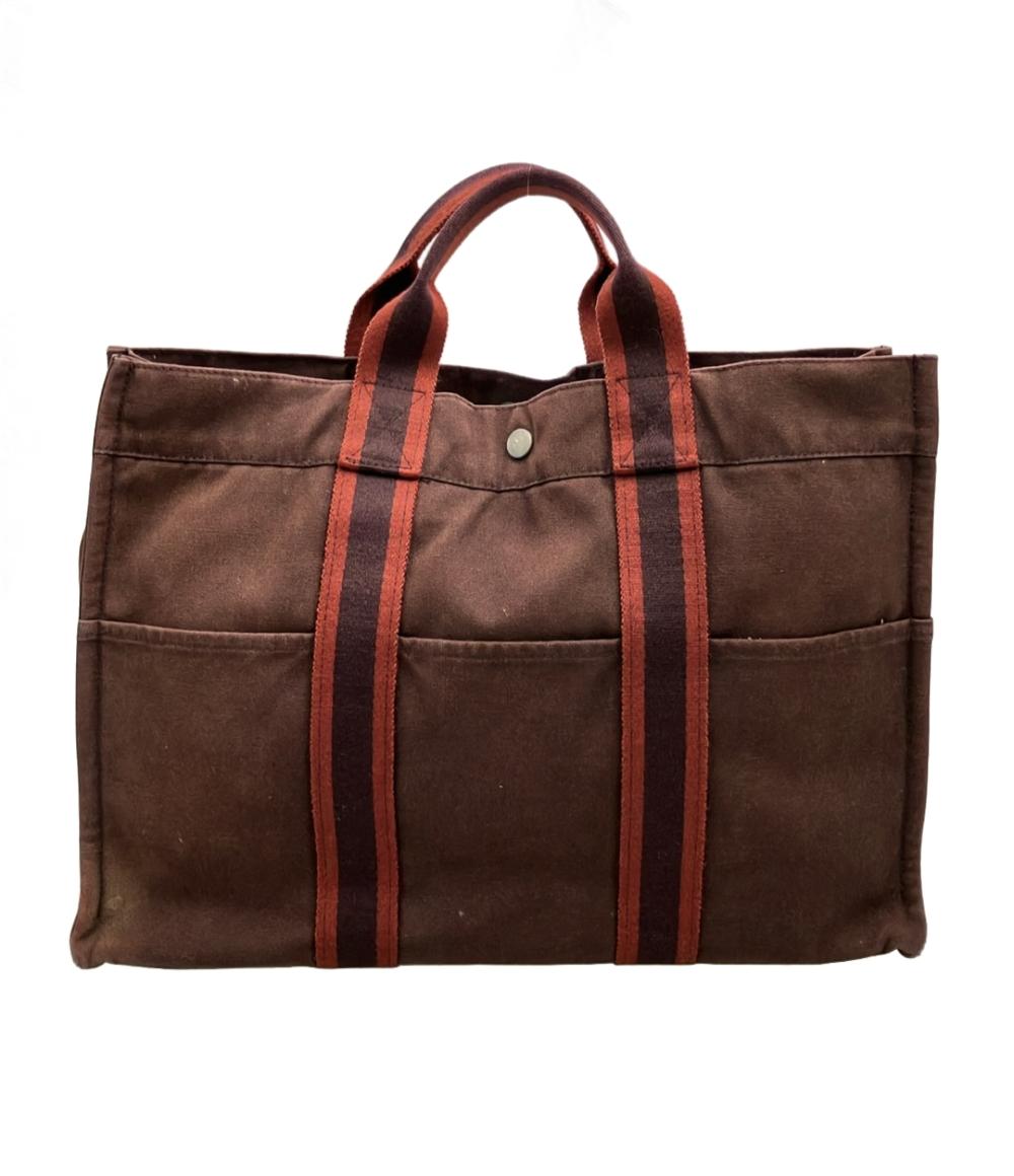 【全品5%OFF引き換え証14日23:59迄】【中古】 エルメス トートバッグ フールトゥMM メンズ HERMES