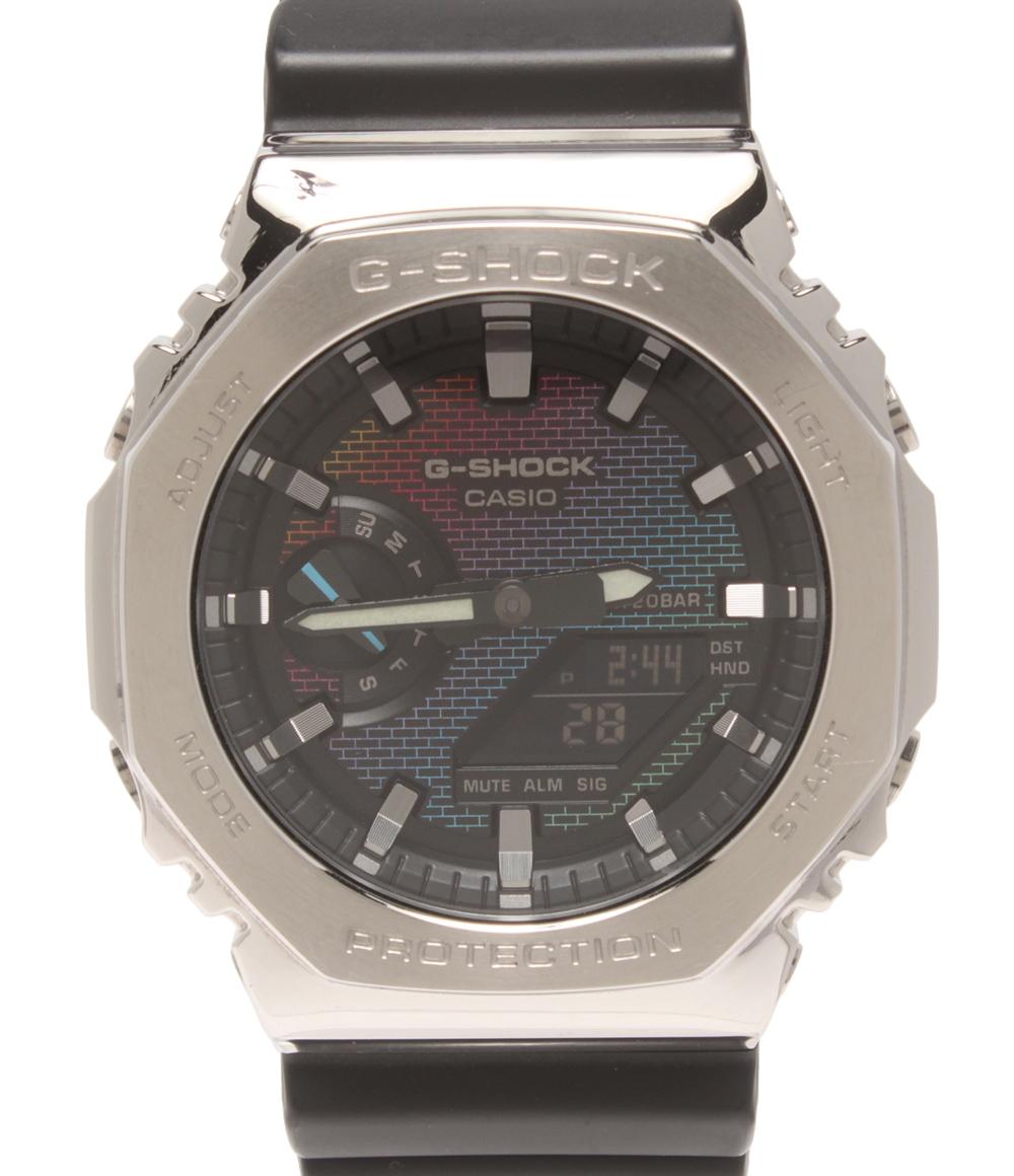 【先着引き換え証9日20時～16日1:59迄】【中古】 美品 カシオ ウォッチ G-SHOCK 水晶 GM-2100RW メンズ CASIO 腕時計-メンズ腕時計