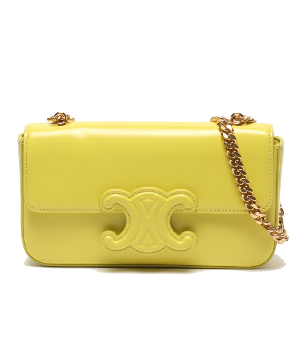 【先着クーポン券11日1:59迄】【中古】 セリーヌ チェーン店ショルダーバッグ 肩かけ トリオンフ レディース CELINE