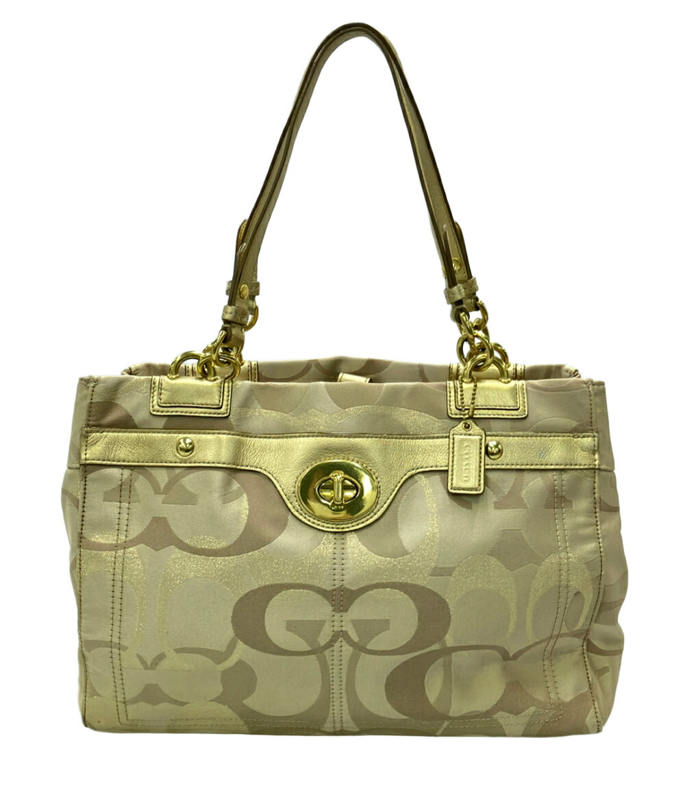 【全品5%OFFクーポン券14日23:59迄】【中古】 美品 コーチ職 トートバッグ レディース COACH