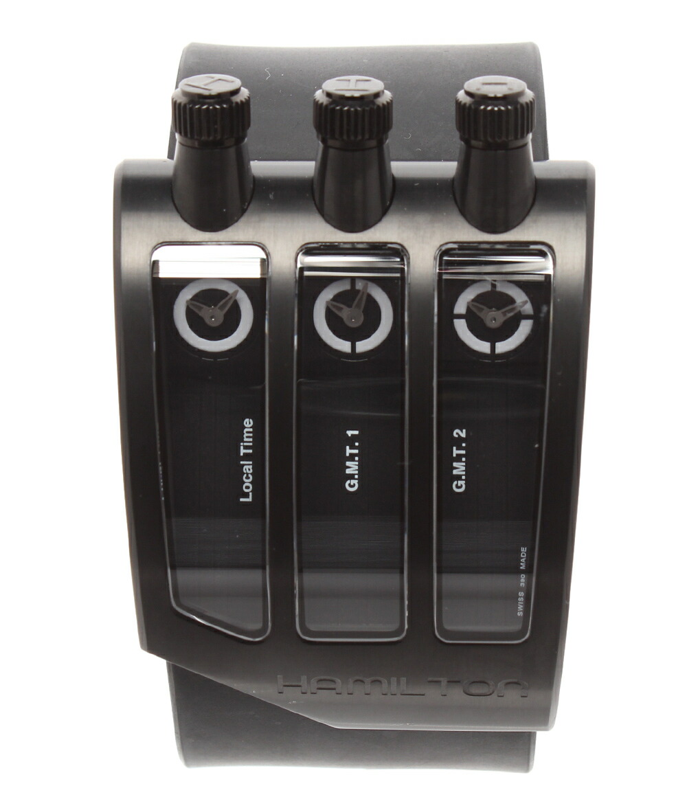 【先着引き換え証11日1:59迄】【中古】 ハミルトン ウォッチ 制限事項999本 ODC X-02 石英 黒いこと H515710 メンズ HAMILTON