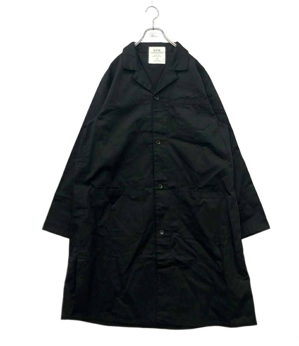 【全品5%OFF引き換え証14日23:59迄】【中古】 敷き地 細工物厚地の外套 科学技術者 販売店 ロング丈 前名取り草 US-J31-906 メンズ S\u0027YTE