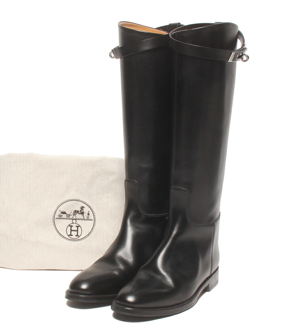 【先着引き換え証11日1:59迄】【中古】 エルメス ロングブーツ ジャンピング ケリー レディース SIZE 36 1/2 HERMES