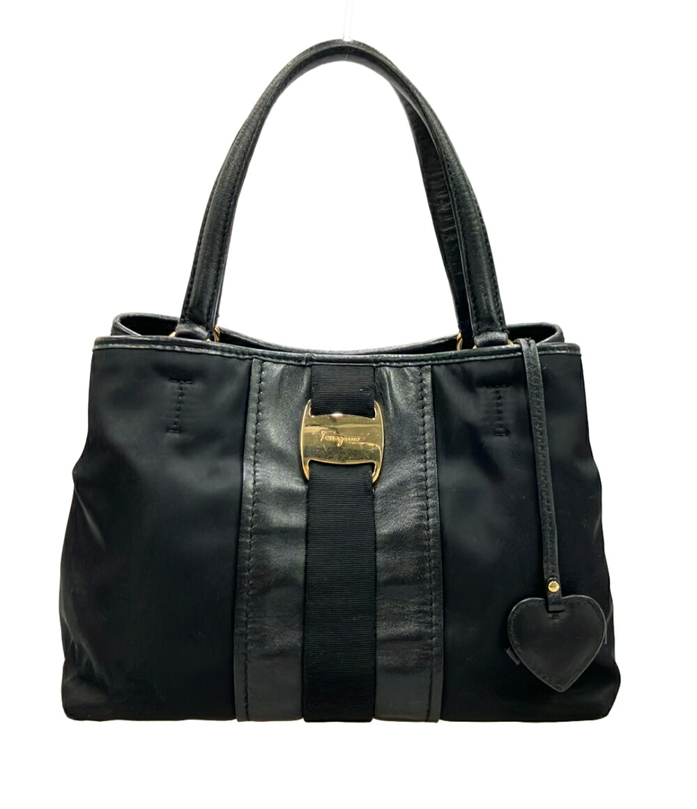【先着クーポン19日20時～26日1:59迄】【中古】 サルヴァトーレフェラガモ ハンドバッグ GG-21 E223 レディース Salvatore Ferragamo｜Rehello by BOOKOFF